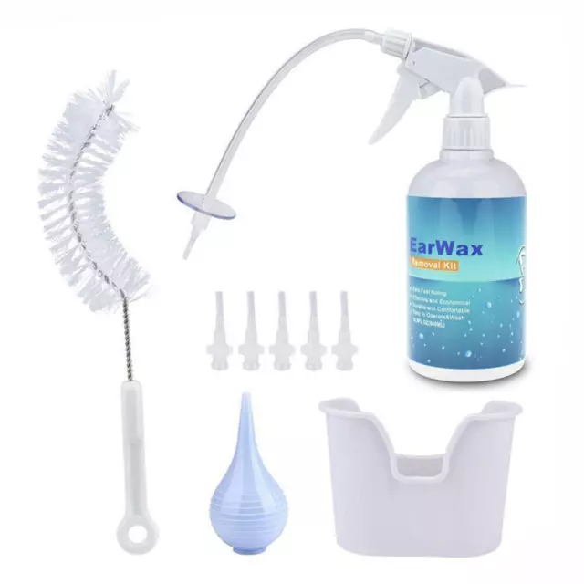 Kit de jeringa de agua limpiador de cera para oídos sistema de lavado de eliminación de cera para oídos. T0S9
