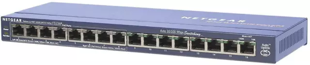 NETGEAR 16-Port 10/100/1000 Mbps Gigabit Unmanaged Switch Blue GS116NA -  Best Buy