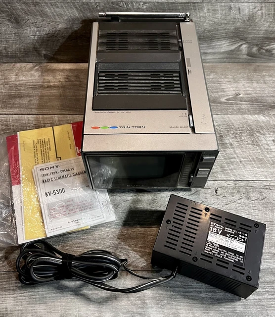 RARE 1982 SONY TRINITRON KV5300 PORTABLE COLOR TV Manuals Registration