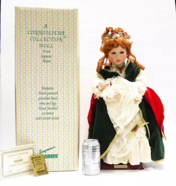 Seymour Mann Porcelain Doll - 20" Sabrina w/ 7" Baby - Has COA & Box