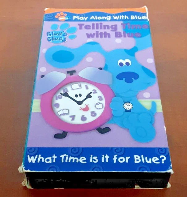 BLUE'S CLUES TELLING Time With Blue VHS VCR Video Tape Used Nickelodeon