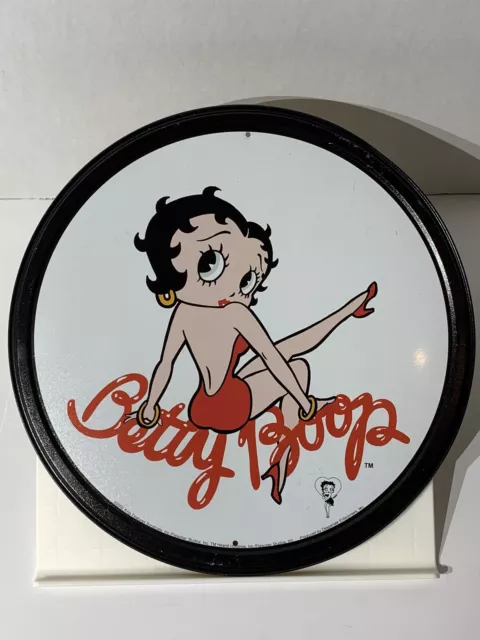 Vintage Betty Boop 11 3/4" Round Metal Sign  (2002) from King feature Syndicate