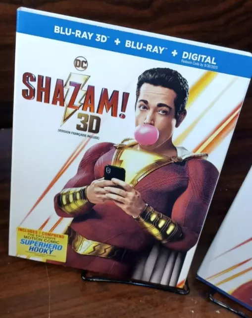 Shazam (2019) 3D+2D Blu-ray with Slipcover-NEW (Sealed)-Free Shipping w/Tracking 3