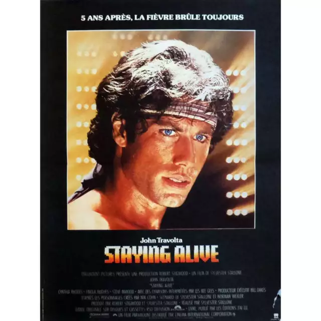 STAYING ALIVE Affiche de film  40x60 cm - 1983 - John Travolta, Sylvester Stallo