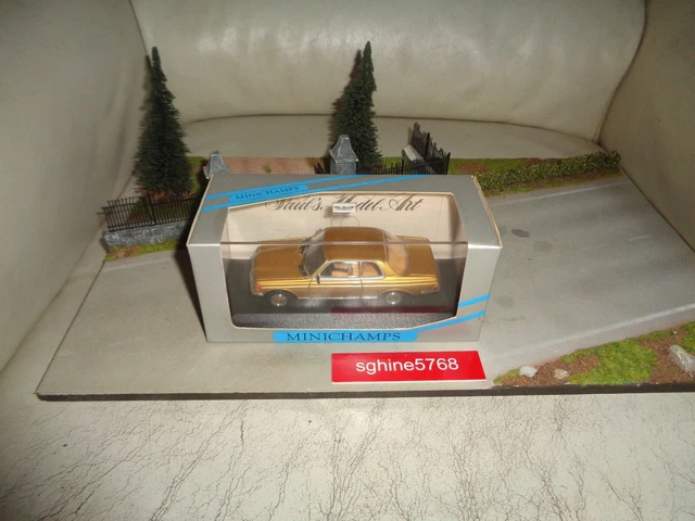 Miniature Minichamps 1/43 – Mercedes 230 CE Coupé W123 – Édition Rare (Doré, Années 70/80)
