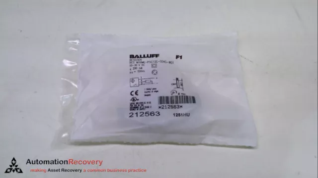 Balluff Bes M18Ml-Psc12E-S04G-W01, Inductive Sensor, 10-30Vdc, 200Ma,, N #165413