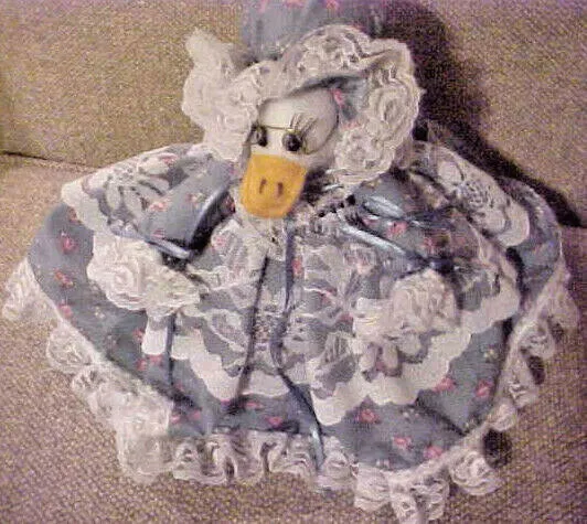 Handcrafted Granny Goose Toilet Paper Spare Roll Cover - OOAK