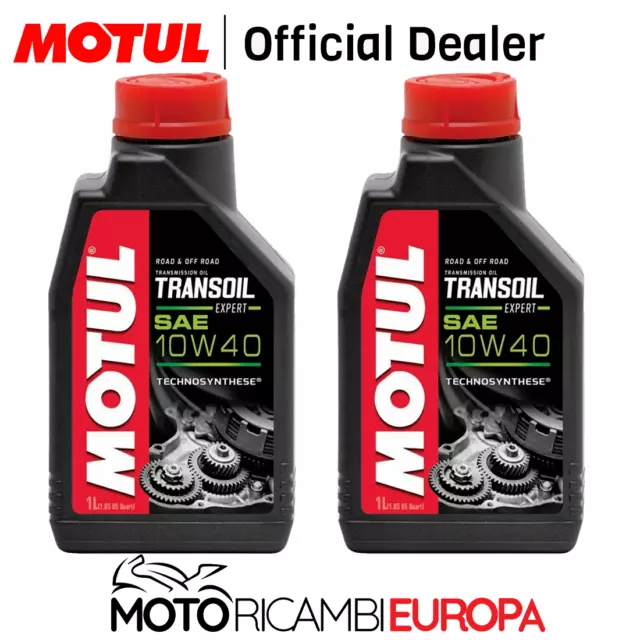 Motul Transoil Expert 10W40 Olio Trasmissione Moto Scooter Frizioni A Bagno 2 Lt