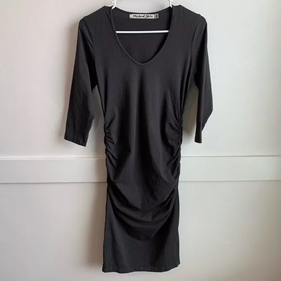 NWOT Michael Stars Black Half Sleeve Dress