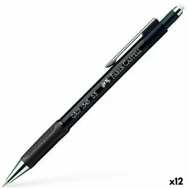 Druckbleistift Faber-Castell Portamine Grip 1345 Schwarz 0,5 mm [12 Stück]
