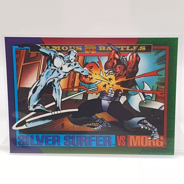 1993 Skybox Marvel Universe Series 4 #148 Silver Surfer Vs Morg