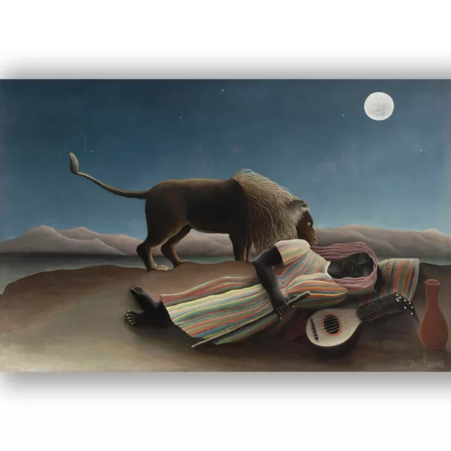 The Sleeping Gypsy by Henri Rousseau Giclée Canvas Print; Multi-Size