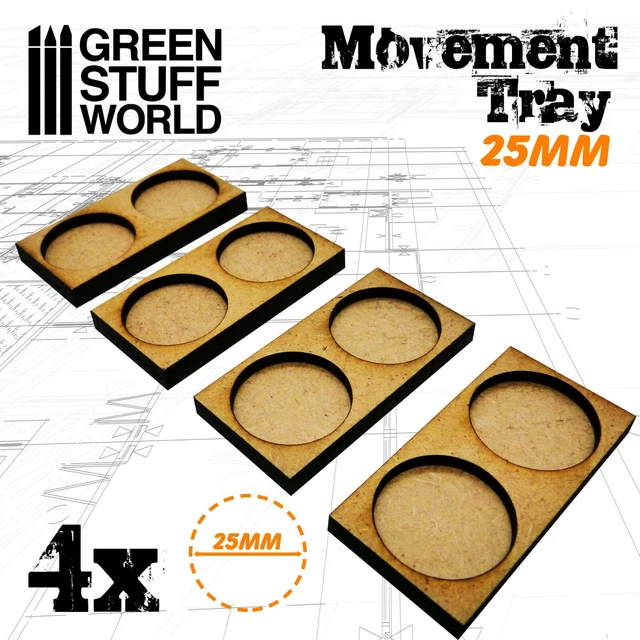 Plateaux De Mouvement MDF 25mm - Pour Wargames AOS LOTR - Neuf - Green Stuff World