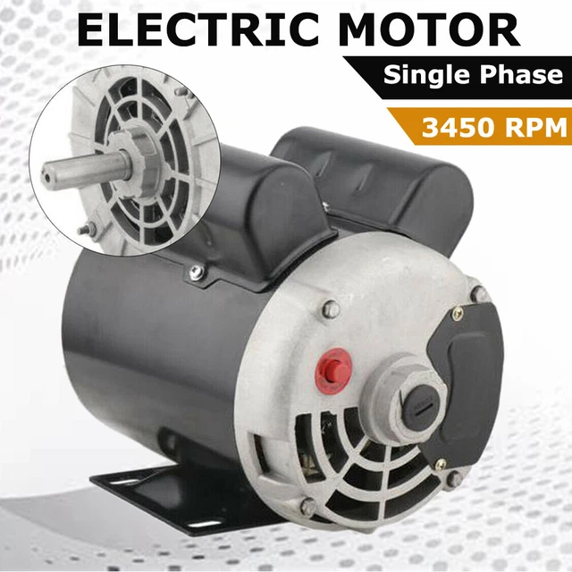 2HP SPL Single Phase Compressor Duty Electric Motor 56 Frame 3450 RPM 5/8" Shaft