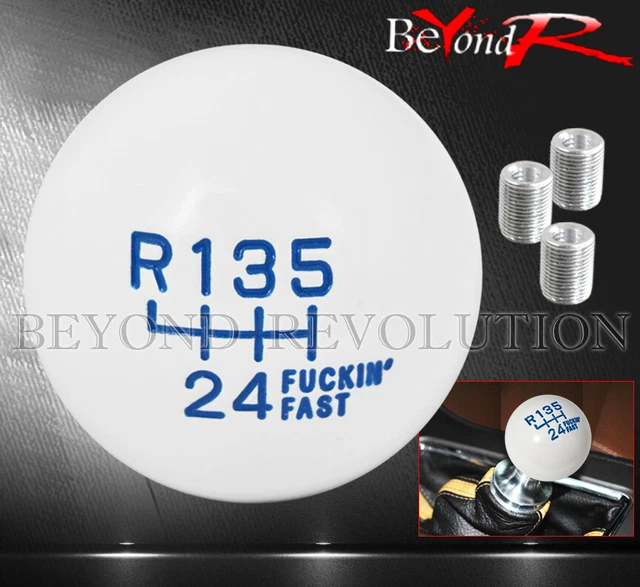 For Benz Shift Knob M/T Manual Light Weight Round Type M8 M10 M12 Kit 6Spd Blue