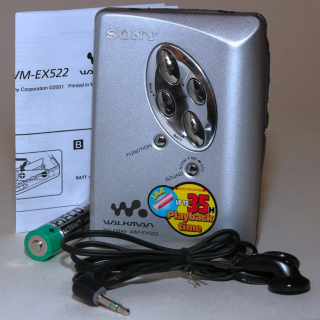 Sony Walkman Cassette Player WM-EX522 - (Fully Operational) Serial No: 5037714 e