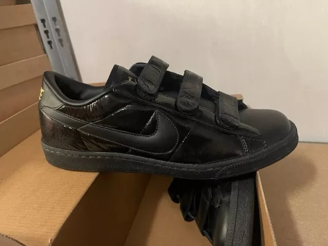 Womens Nike Tennis Classic V Neu Gr:43 Schwarz Retro Vintage Klettverschluß