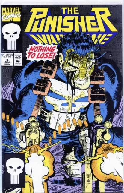 The Punisher War Zone #5 July 1992 Marvel Nothing To Lose Comics
