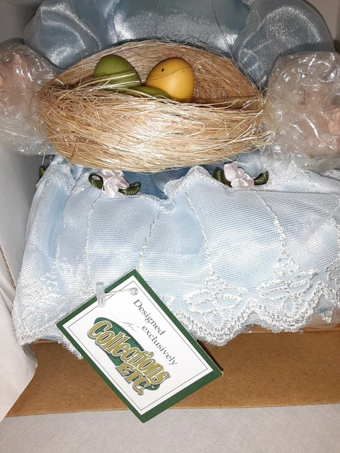 Heritage Signature Collection Porcelain Doll Lauren w/eggs  NIB  and  COA Easter 2
