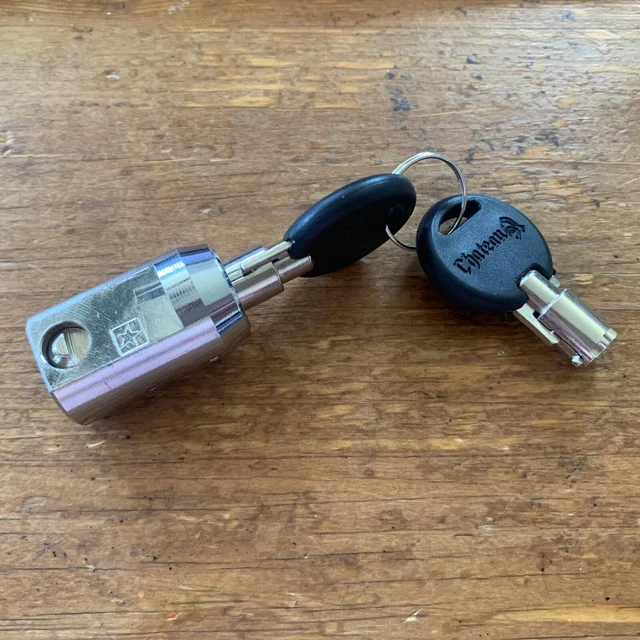 CHATEAU E-Z CYLINDER LOCK FOR RENTAL STORAGE UNITS with 2 keys