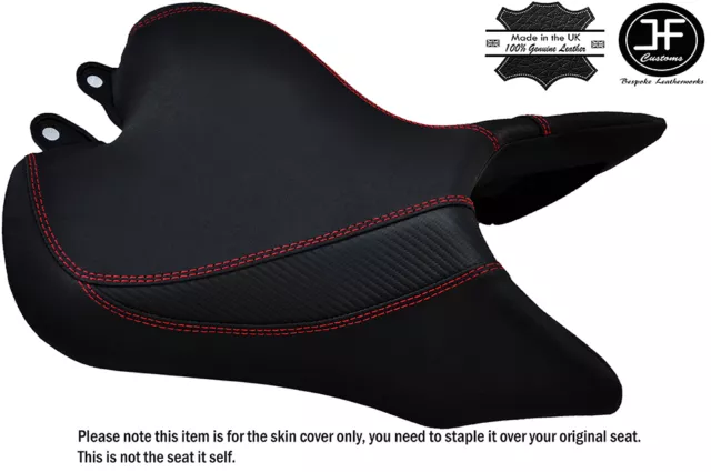 Grip & Carbon B Red St Custom Fits Triumph Speed Triple R 16-17 Front Seat Cover