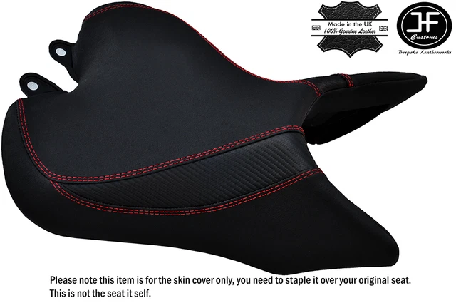 Grip & Carbon B Red St Custom Fits Triumph Speed Triple R 16-17 Front Seat Cover