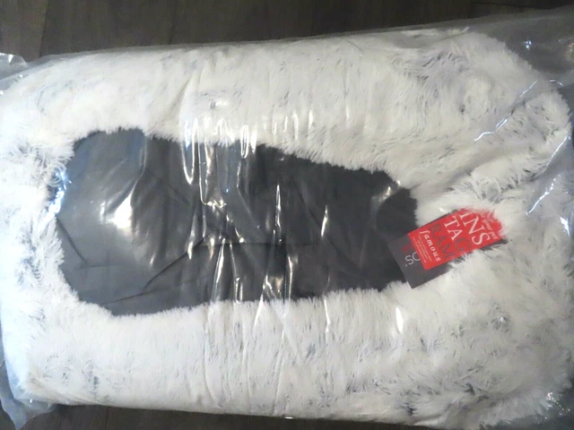 Best Friends by Sheri The Original Calming Donut Cat & Dog Bed~FROST~30"-NEW