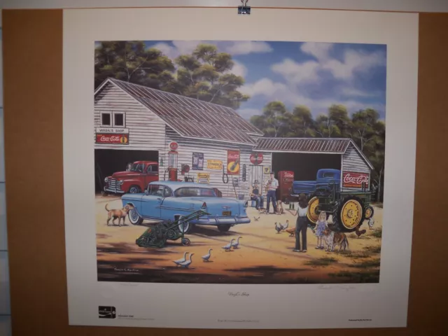 1996 Coca Cola Limited Edition Fine Art Print Signed Pamela C. Renfroe #750/750