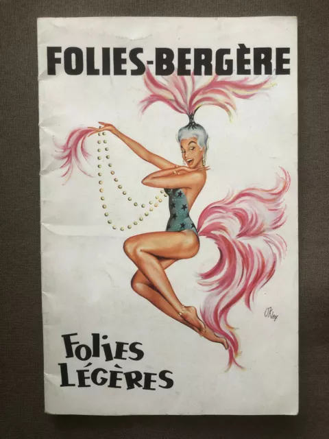 Cabaret : ancien programme du cabaret des Folies Bergère