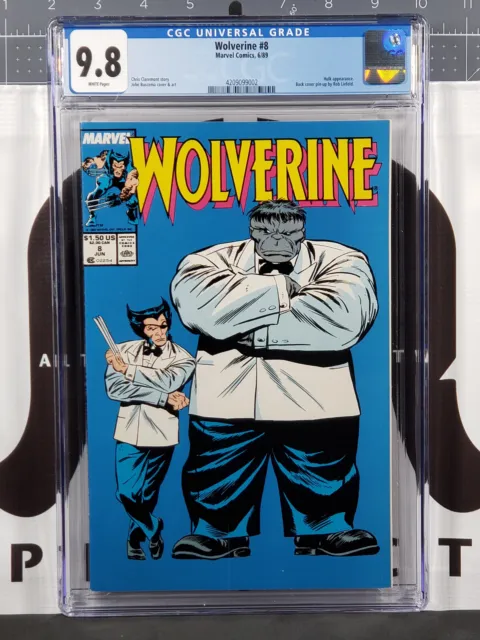 Wolverine #8 CGC 9.8 **Hulk Joe Fixit**Iconic Cover**Marvel Comics 1989**