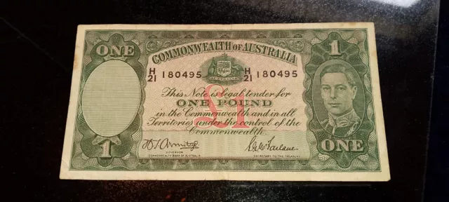 1938 - 1953 One Pound Note Australia ( 1 Pound )