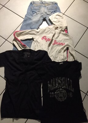 Kaporal LOT FILLE 14 ANS  COMBISHORT LOLA ESPELETA JEAN FREEMAN GUESS KAPORAL CONVERSE 