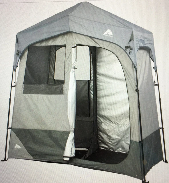 OZARK TRAIL 2ROOM Camping Instant Shower/Utility Shelter, Outdoor