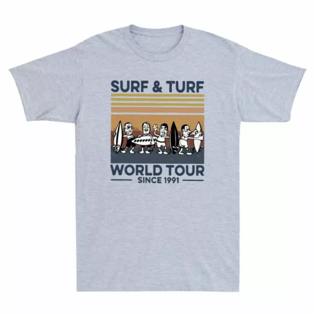 T-Shirt 1991 Sleeve Top Short And Men's Tour World Turf Vintage Retro Since Surf