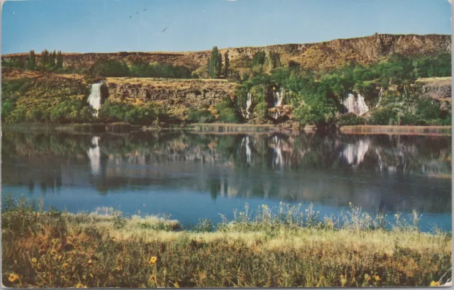 State View~Wall Of Water~Thousand Springs Idaho~Vintage Postcard