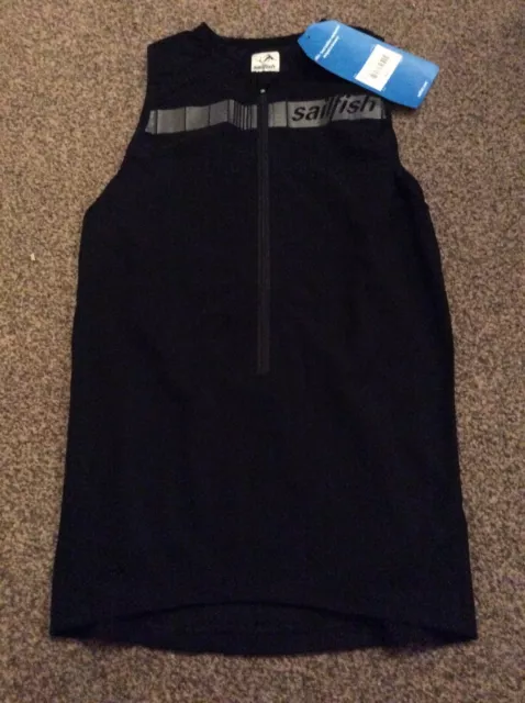 Bnwt Sailfish Tritop Comp Triathlon Top -  Black /Grey - Small