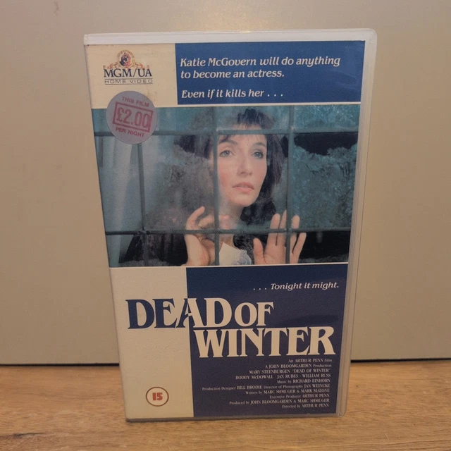 Reversable Case DEAD OF WINTER - Big Box Ex Rental VHS Video Tape - 1987 - Reversible ...
