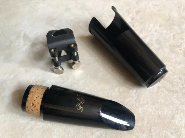 NEW- GE Clarinet Mouthpiece Kit, Includes Ligature+Clarinet Mouthpiece & Cover
