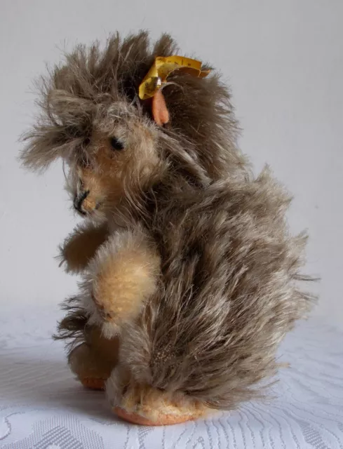 gut erhaltener lustiger Steiff Igel Joggi aus Mohair mit allen ID´s 2