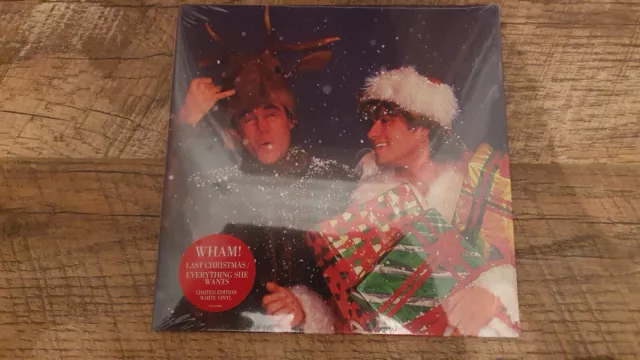 Wham ! Last Christmas - Everything She Wants 7"  - WHITE VINYL  NEW STILL SEALED