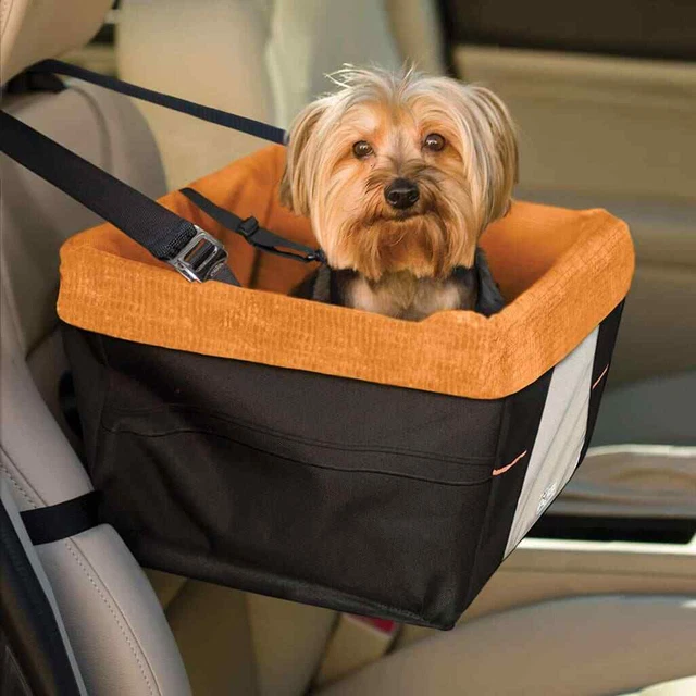 Kurgo Asiento elevador para perros Skybox negro y naranja Kurgo