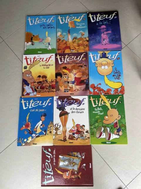 Lot de 10 BD Titeuf - ZEP - Editions Glénat