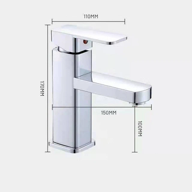 Durable Mono Bassin Robinet Cuivre Avec Chrome Plaquage Assis Et Debout