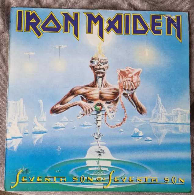 Iron Maiden Seventh Son Of A Seventh Son First Press EMI Vinyl Album EX EX