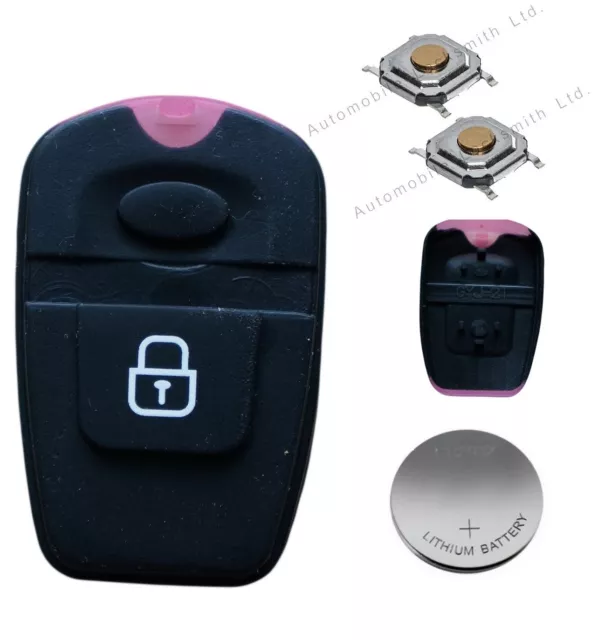 For Hyundai Santa Fe 2 Button Remote Alarm Key Fob Repair Refurbishment Kit