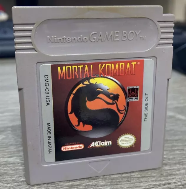 Nintendo GAME BOY MORTAL KOMBAT (1993) Authentic TESTED Cart Only