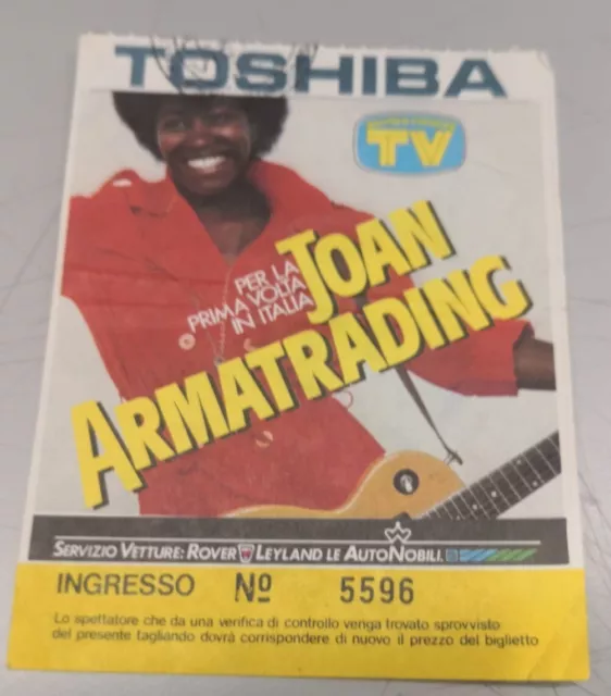 Biglietto JOAN ARMATRADING Teatro Tenda Lampugnano Milano 28/4/1983