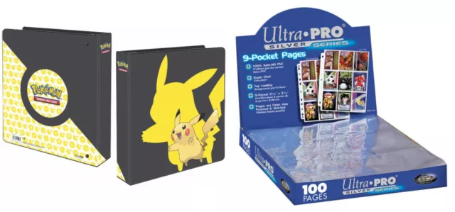 Ultra Pro - Pokemon Pikachu 2019 - 3-Ring-Album + 100 9-Pocket-Seiten