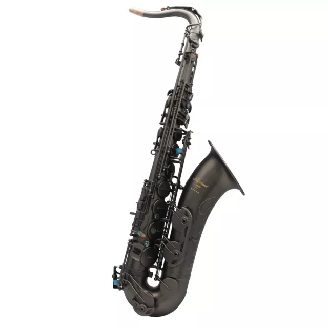 EM Imperium Professional matte black Tenor Saxophone dragon or flower engravings