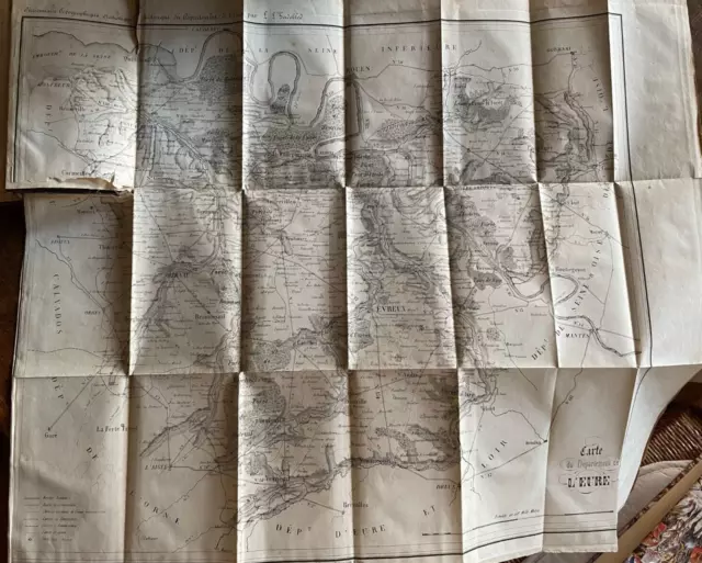 Dictionnaire Topographique Statistique Et Historique De L'eure - 1840  - Cv2